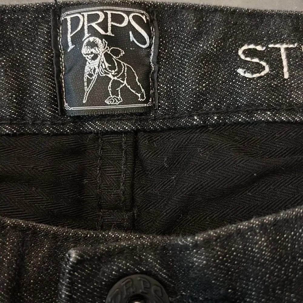 PRPS stretch denim jeans 42 button fly